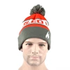 Custom 100% Acrylic Jacquard Knit Beanies With Pom Wholesale Winter Hats With Ball On Top
