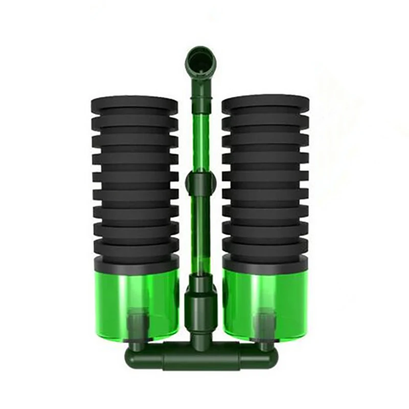 

Bio Sponge Filter for Shrimp Fish Aquarium can fill filter media qs200a Air Pump Hang style Bio Sponge Filter for Aquarium, Black+green