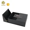 Custom cosmetic black magnetic gift box nail polish packing box