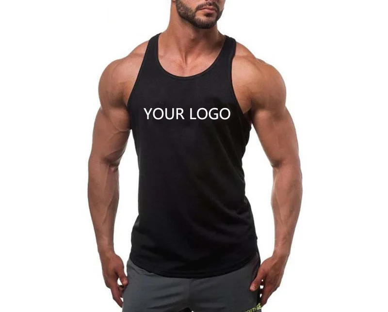 

2018 New gyms bodybuilding stringer custom print tank top men fitness T shirt muscle guys sleeveless vest, Colors