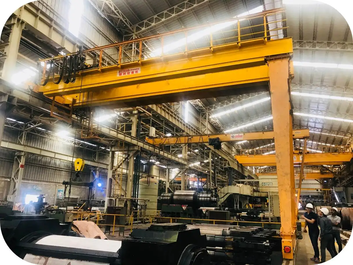 25t,30t Charging Crane Double Girder Overhead Crane For Steel Scrap Yard