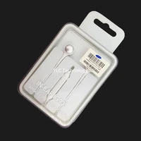 

IG-935 earphone headset for samsung white silver earphones pack with retails box
