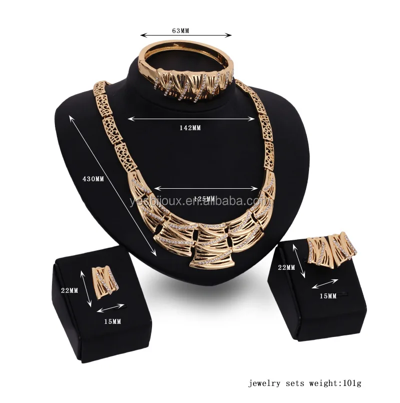 

personalized design jewellery 24 carat saudi gold 4 piece sets