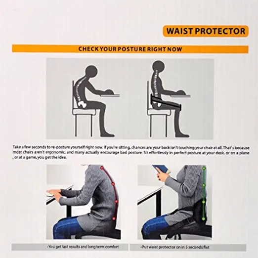 Free Sample Lumbar Posture Correcting Lumbar Support With Adjustable