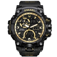 

Luxury Brand Men's Watches Outdoor Waterproof Quartz Digital Led Clock Military Large Dial Sports Men Smael 1545 Watch Relojes