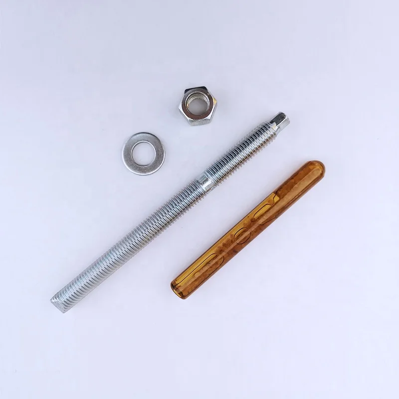 
Carbon Steel Galvanized Zinc Plated Chemical Anchor Bolt Stud Bolt Through Bolt M10-M24 