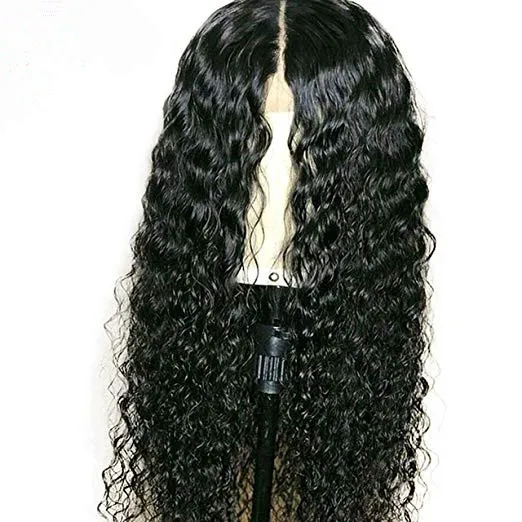 

Curly Lace Front Wigs Human Hair 130% Density Brazilian deep wave 360 lace frontal Wig for Black Women Natural Color 22Inch