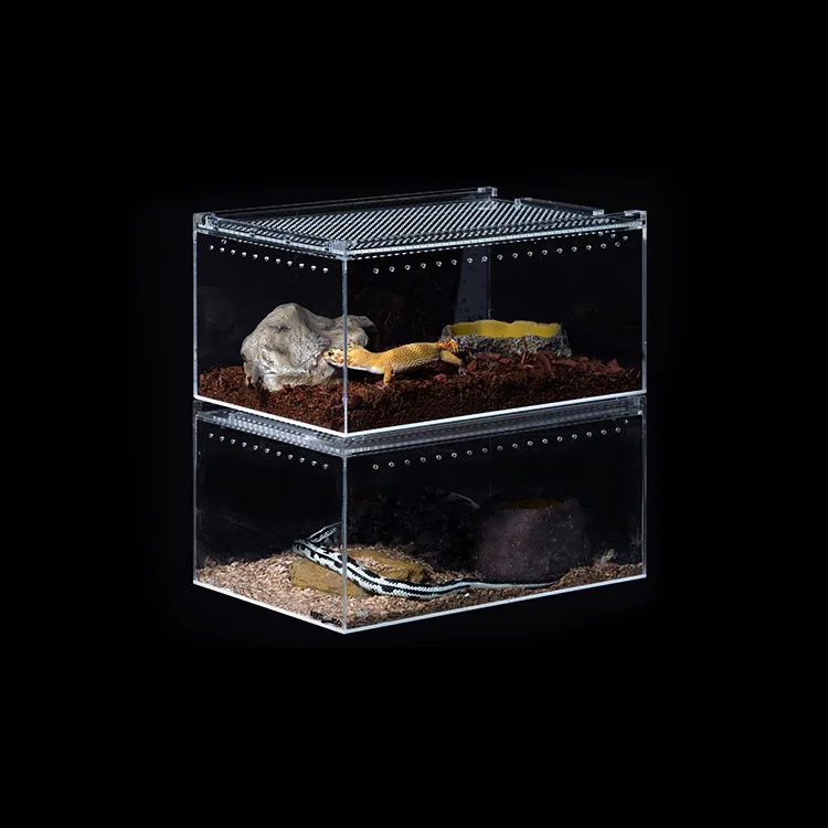 Acrylic Reptile Box With Lock And Engraving Holes - Buy Acrylic Reptile ...