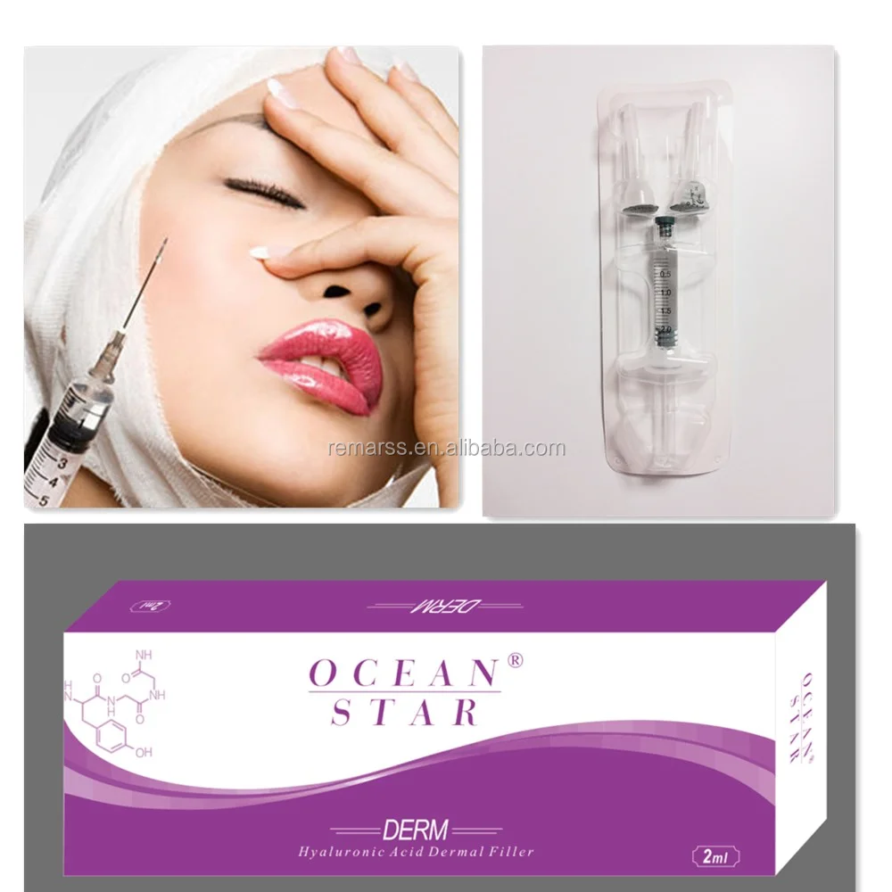 

Free shipping Cross-Linked injectable dermal filler 2ml for lip injection filler