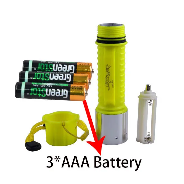 2017 Professional Waterproof ABS LED Diving Flashlight 4*AA 800 Lumen Q5 Diving Torch Flash Light lantern Underwater