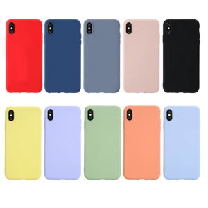 Soft Case For phone Gel Rubber Shockproof Case Liquid Silicone Phone Cover