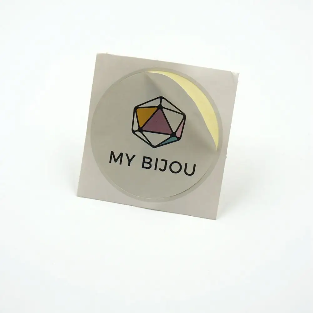 

wholesale New design  Logo Paper Round Stickers for publicity, Pantone color