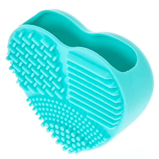 

Cosmetic brushegg beauty egg cleaning heart shape make up washing brush