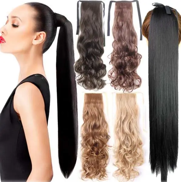 
Hotly hair extension curly hair for braiding synthetic hair wigs ponytail synthetic ponytails wholesale price factory 