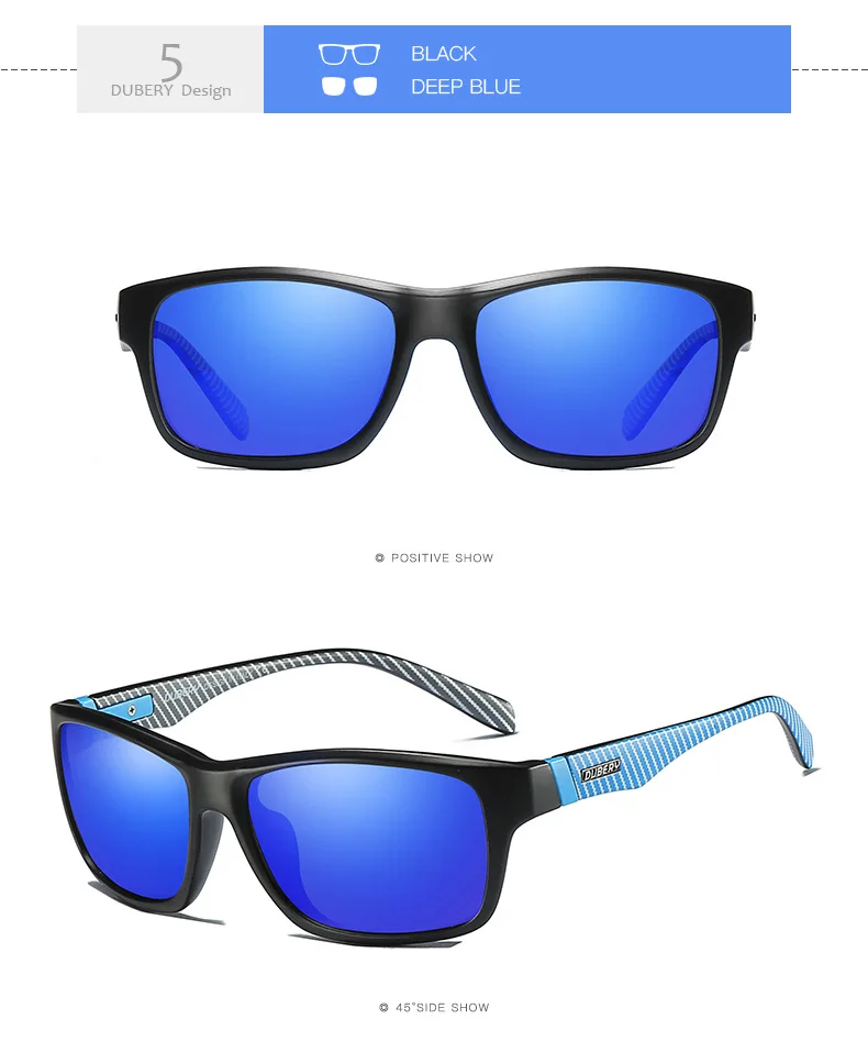 Dubery 2019 Polarized Sunglasses Men Brand Design Mirror Sport Luxury