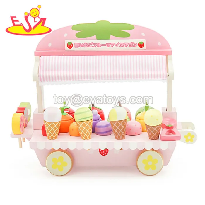 toy ice cream cart wooden