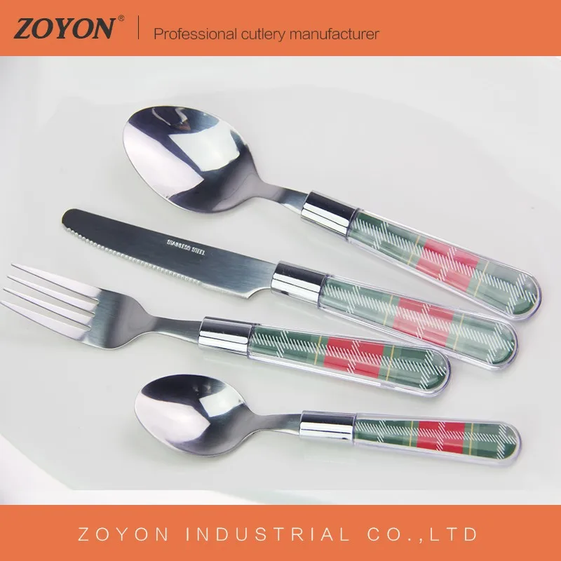 Transparent Plastic Handle Cutlery Set Buy Plastic Handle Cutlery