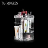 New Style 360 Degree Rotating Customized Adjustable Plastic Cosmetic Storage Box For Makeup