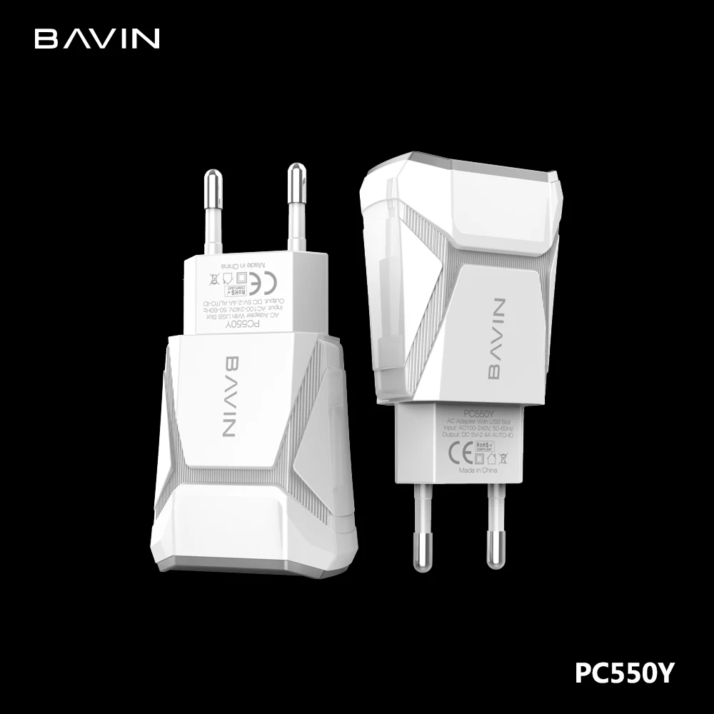 

High quality Dual usb charger adapter travel micro usb cable wall charger, White