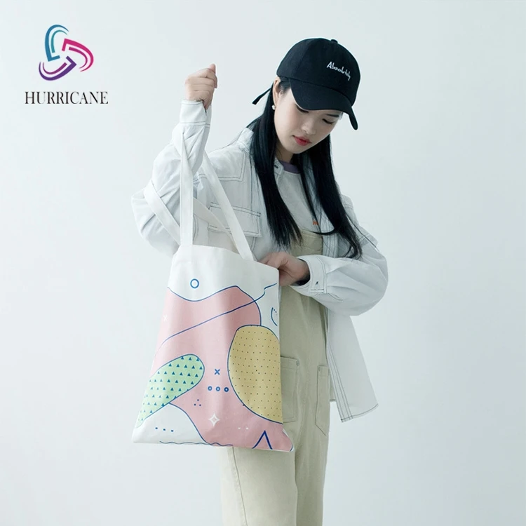 

cheap printed quality canvas bag foldable shopping bags, Customized color