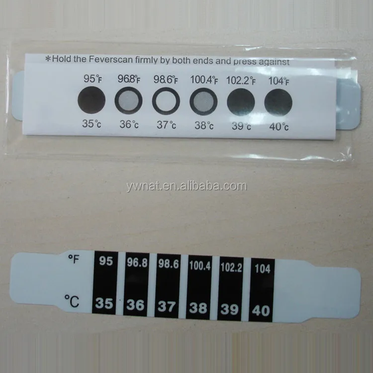 LCD Forehead Thermometer StripSticker Digital Strip Body Temperature Children Thermometer