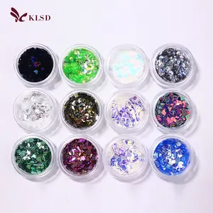 Nail supplies 12 color flash piece 3D diamond sequins eye makeup paste rivet nail accessories manufacturers direct