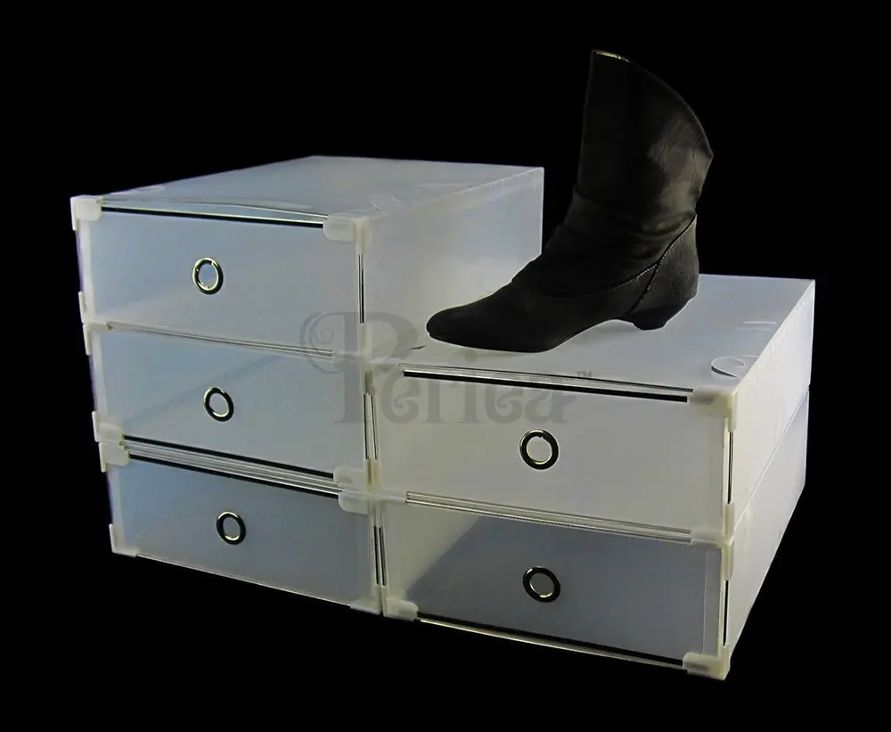 Buy Periea Strong Stackable Plastic Shoe Drawers With Metal