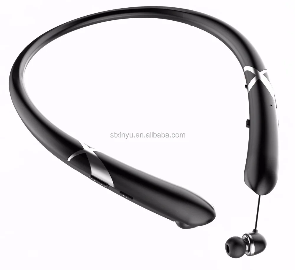 XINYU Wireless Bluetooth Stereo Headset/Headphone/Earphone Neck for iPhone Android Cellphone #XY-B918(Black)