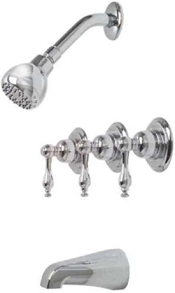 Buy Premier Faucet 119279 Premier Wellington 3 Handle Tub Shower