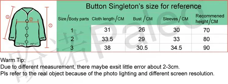 Button Singleton Size chart_Paleo