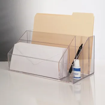 Clear Acrylic Storage Accessories For Office Perspex Stationery