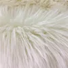 White Plush Long Pile High Hair Faux Fur Fabrics for Winter Garment Chinese Factory Wholesale