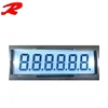 TN, Positive 6 digit 7 segment lcd with white LED backlight