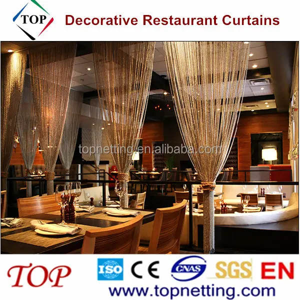 Ball Chain Faux Metal Beaded Curtains