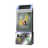 Solar bus led advertising light box signboard with plastic recycling trash bin