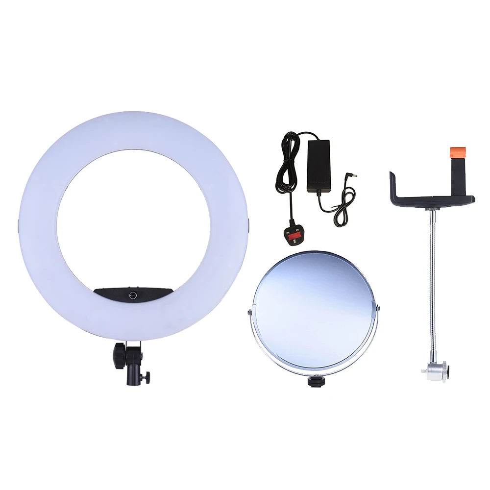 Yidoblo FD-480II 18 Studio Dimmable LED Ring lamp Sets 480 LED Video Light Lamp Photographic Lighting + stand + bag