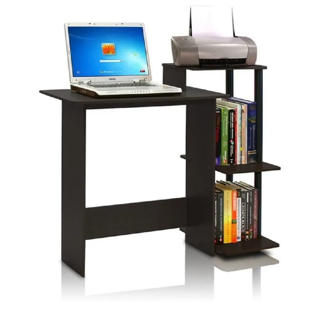 Furinno Home Laptop Notebook Computer Desk I, Contemporary Home Office Furniture, Espresso
