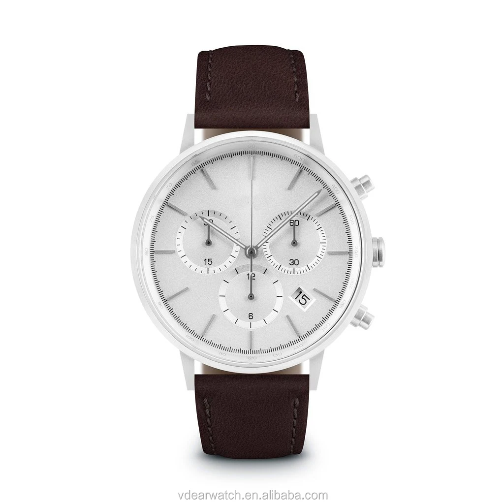 Three eyes muti functional chronograph big dial branded luxury watch