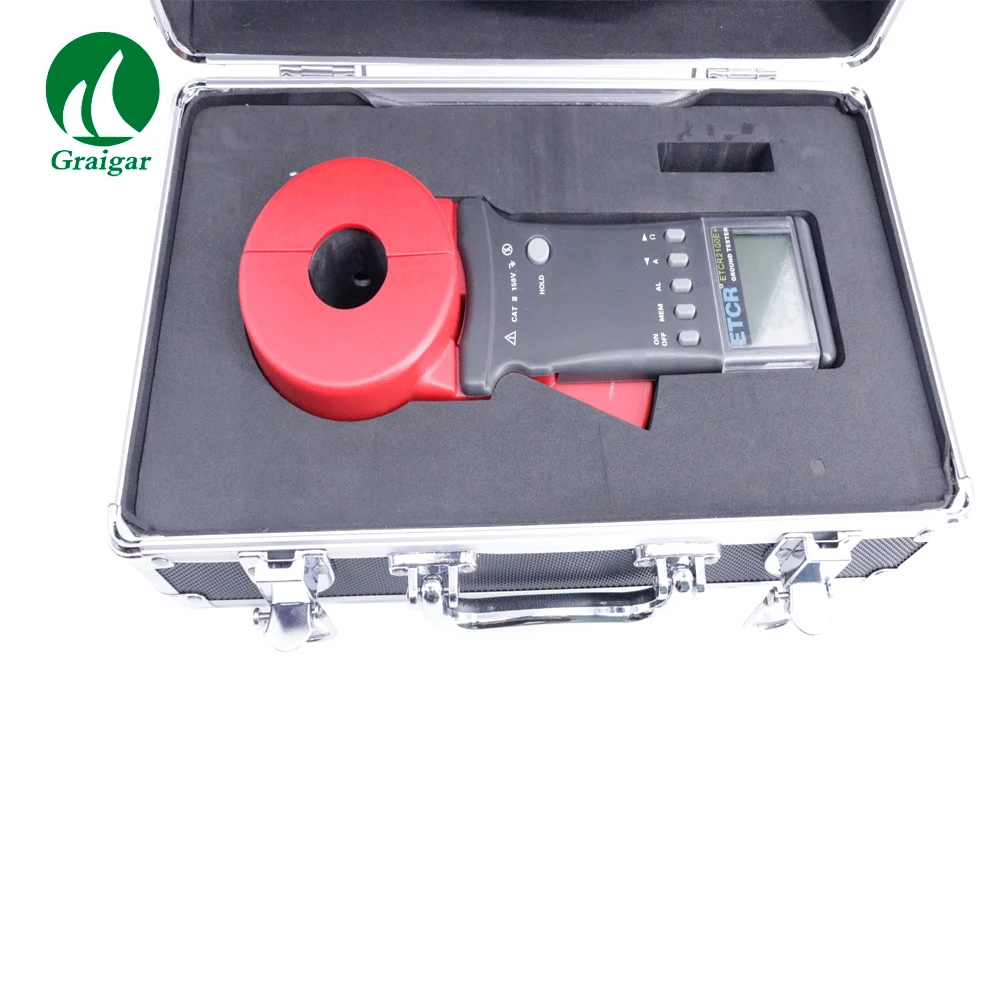 

Ground Tester ETCR2100E+ Clamp Earth Resistance Tester Current Range 0.00mA-40.0A