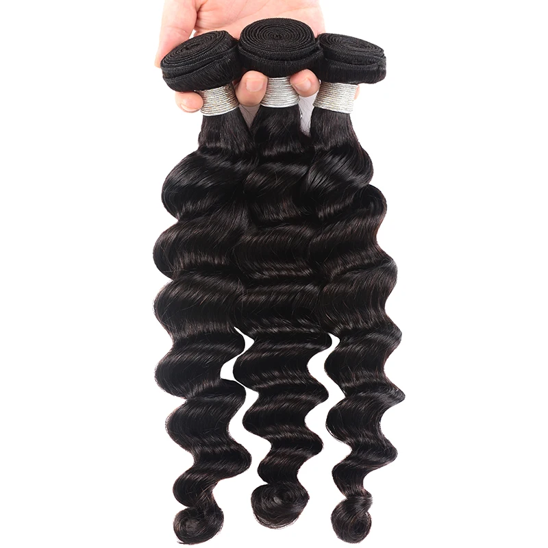 

Brazilian Loose Deep Wave Virgin Hair, 10-30 Inch Virgin Hair Extension Natural Color