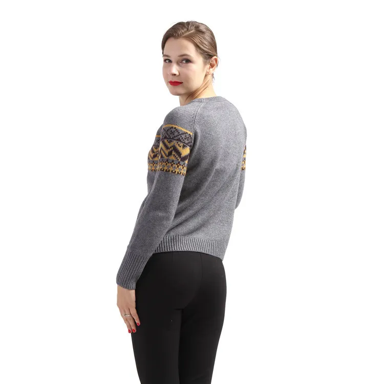 Latest Women Custom Design Printed Pattern Unique Cashmere Sweaters - Buy Unique Cashmere 