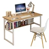 Modern wood computer desk household computer study table with shelf