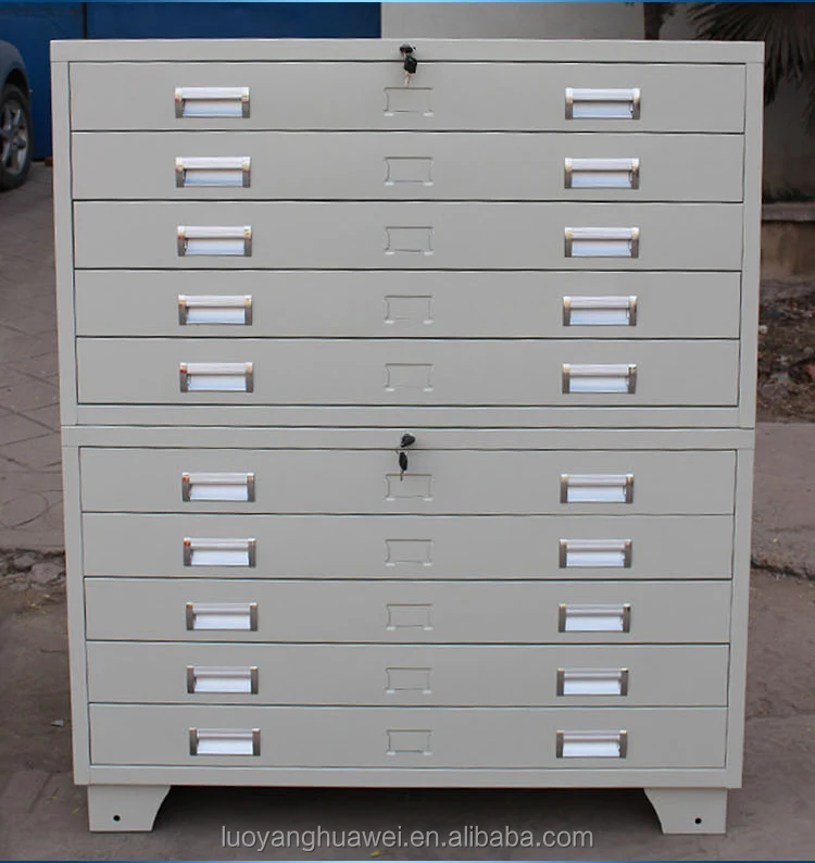 Map Paper Steel Storage Cabinet