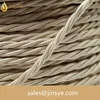 2*0.75 & 3*0.75 Round Twisted Braided Cable Classic Ivory Cloth Covered Copper Wire Lighting Flexible Electric Cord