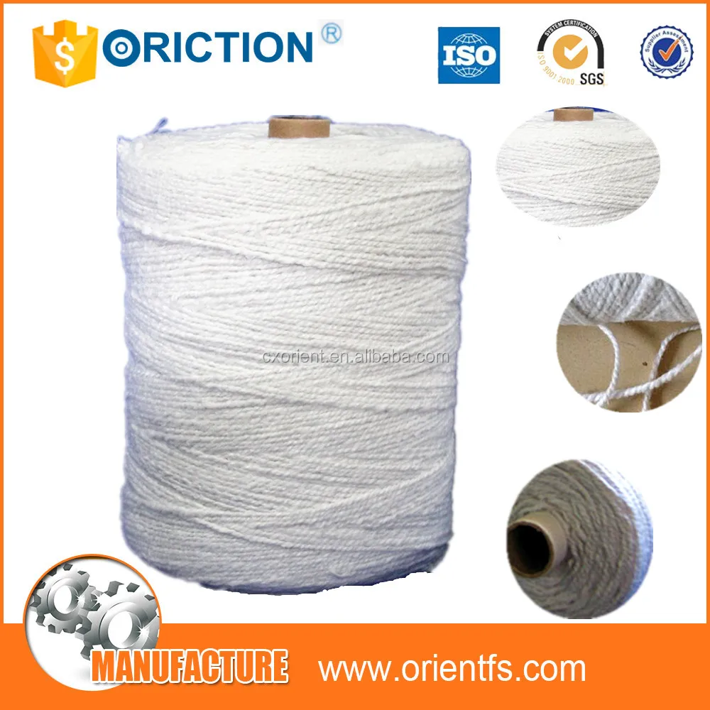 
ORICTION Ceramic Fiber Products Stainless Steel Reinforced Ceramic Fiber Yarn 