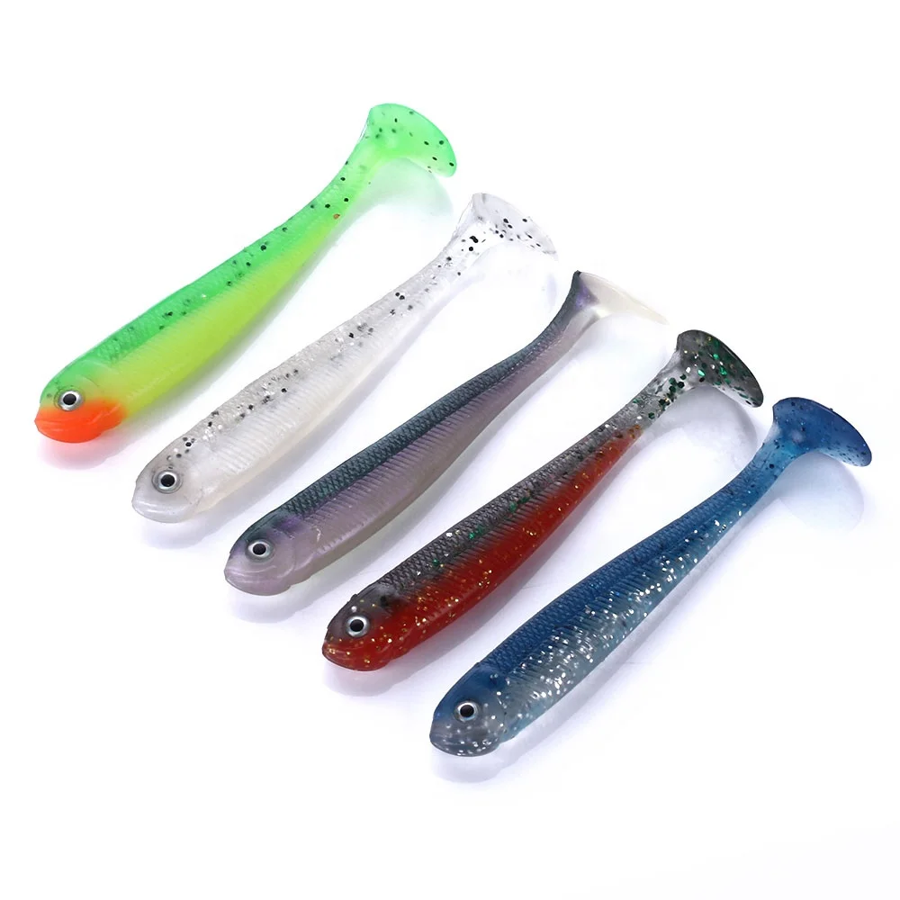 

6pcs/bag 4.6g 9cm Hot-sale soft shad bait fishing lure, 1 color as pictures