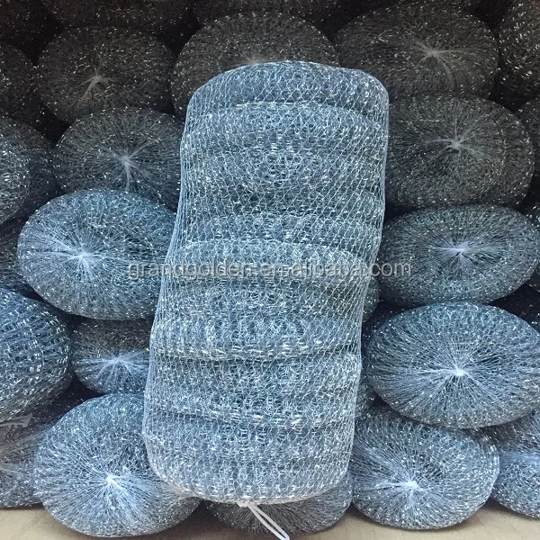 
12G 12PCS Galvanize Scourer GI Mesh Scourer 