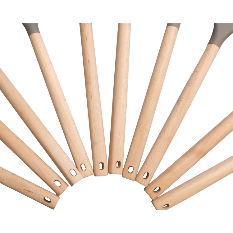 Premium Wholesale 10 Piece Kitchen Gadget Cooking Hand Tools With Wood