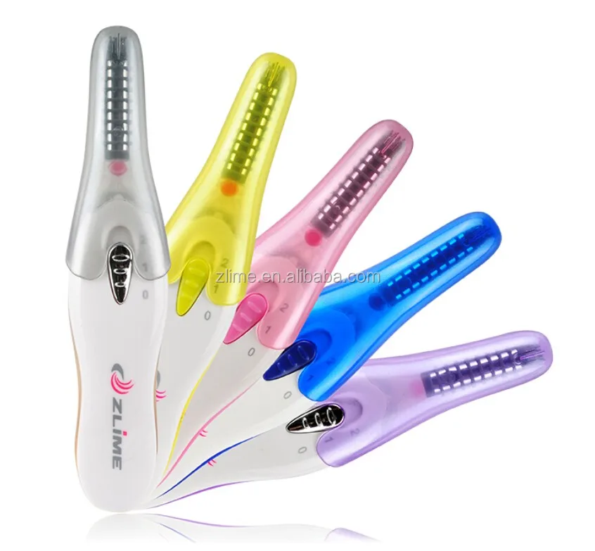 

Factory price Portable Magic Electric Heated Temperature Eyelash Curler, Lemon