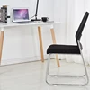 Cheap modern conference ergonomic stackable armless mesh office chair with metal base